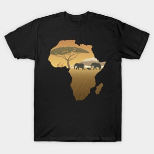 Africa Map Landscape T-Shirt